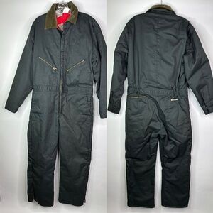 Vintage Walls Blizzard Pruf Grey Insulated Coveralls Size Large